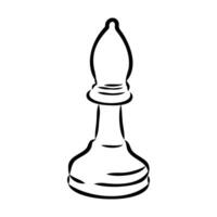 schack vektor skiss