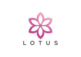 Lotus Blume Vektor Logo Design