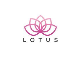 Lotus Blume Vektor Logo Design