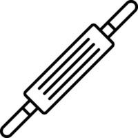 rollen Stift Gliederung Vektor Illustration Symbol