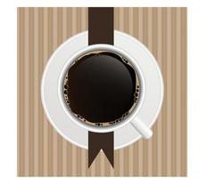 das Konzept des Kaffeehaus-Menüs. vektor