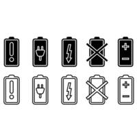 batteriladdningsikonvektor. indikator batteri illustration symbol. ackumulatorlogotyp. vektor