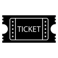 Fahrkarte Vektor Symbol. Film oder Theater Coupon Illustration unterzeichnen.