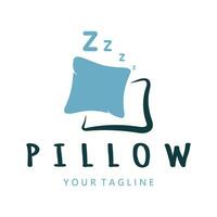 kreativ Logo Designs zum Kissen, Decken, Bett Blätter und Betten, schlafen, zzz, Uhr, Mond und Sterne. vektor