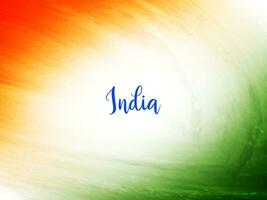 indisk flagga tema republik dag vattenfärg textur design bakgrund vektor