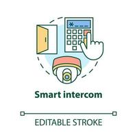 Symbol für intelligentes Intercom-Konzept vektor