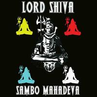 Herr Shiva Vektor sambo Mahadeva