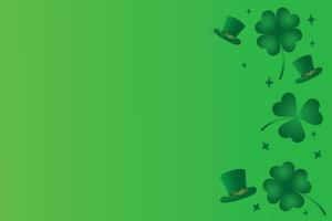 de grön bakgrund av st. patrick för Semester grattis. de firande av st. Patricks dag, öl festival, irländsk traditioner. vektor illustration.