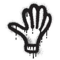 sprühen gemalt Graffiti Hand gesprüht isoliert mit ein Weiß Hintergrund. vektor