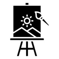 Gemälde Symbol Linie Vektor Illustration