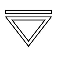 Schwarzes Symbol vektor