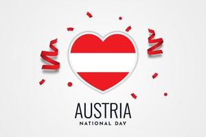 Österreich Nationalfeiertag Illustration Vorlagendesign vektor