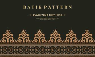 lyx och elegant vektor batik mönster mall vektor