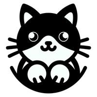 kostenlos Vektor süß Katze Sitzung Karikatur Vektor Symbol Illustration