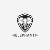 elefant logotyp vektor illustratör formgivningsmall