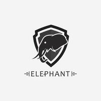 Elefant Logo Vektor Illustrator Designvorlage