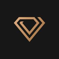 Diamant Vektor Logo Symbol Design Vorlage