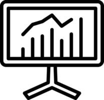 Webseite Statistiken Vektor Symbol