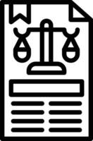 legal Unterlagen Vektor Symbol