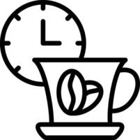 Kaffeezeit-Vektorsymbol vektor