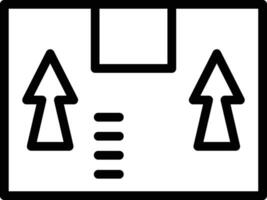 Paket Seite oben Vektor Symbol