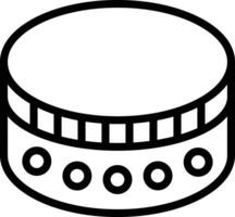 tamburin vektor ikon
