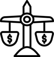 Währung Balance Vektor Symbol