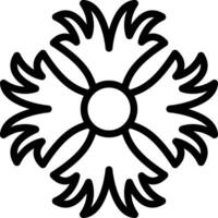 gesäumt Dianthus Vektor Symbol