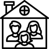 Familie Zuhause Vektor Symbol