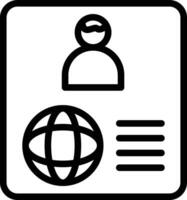 Reisepass Foto Vektor Symbol