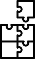 Puzzle Lösung Vektor Symbol