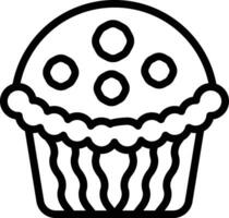 Muffin-Vektor-Symbol vektor