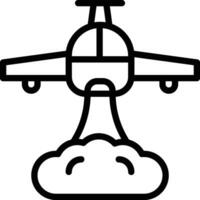 Feuerwehrmann Flugzeug Vektor Symbol