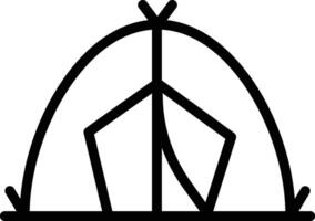 Sommer- Zelt Vektor Symbol