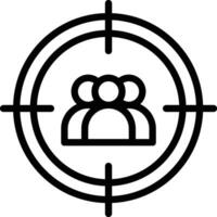 Benutzer Ziel Vektor Symbol