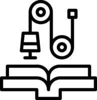 Physik Buch Vektor Symbol