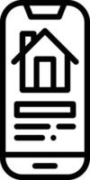 Haus App Vektor Symbol