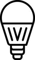 Vektorsymbol für LED-Lampe vektor