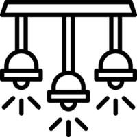 Vektorsymbol für Deckenlampe vektor