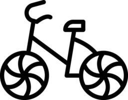 Fahrrad-Vektor-Symbol vektor