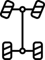 Rad Ausrichtung Vektor Symbol