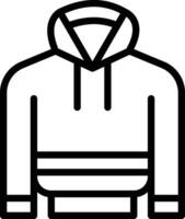 Hoodie-Vektor-Symbol vektor