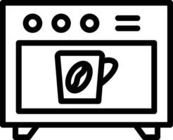 Kaffee Ofen Vektor Symbol