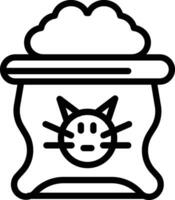 Katze Essen Vektor Symbol