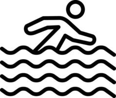 Schwimmen Person Vektor Symbol