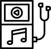 Musik-Player-Vektorsymbol vektor