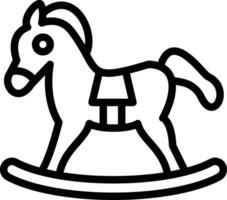 Spielzeug Pferd Vektor Symbol