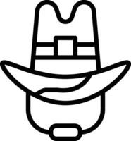 Cowboy-Hut-Vektor-Symbol vektor