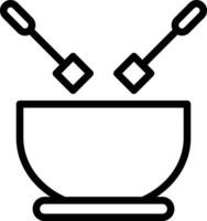 Fondue Vektor Symbol