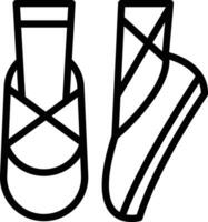 Ballett Schuhe Vektor Symbol